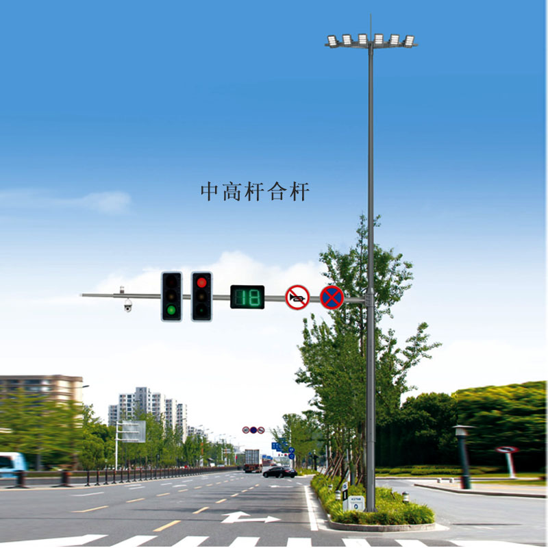 交通指示标牌杆01